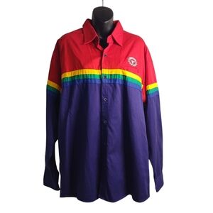 Asphalt Cowboy Western Men's Button Up Rodeo Shirt Size Large NWOT